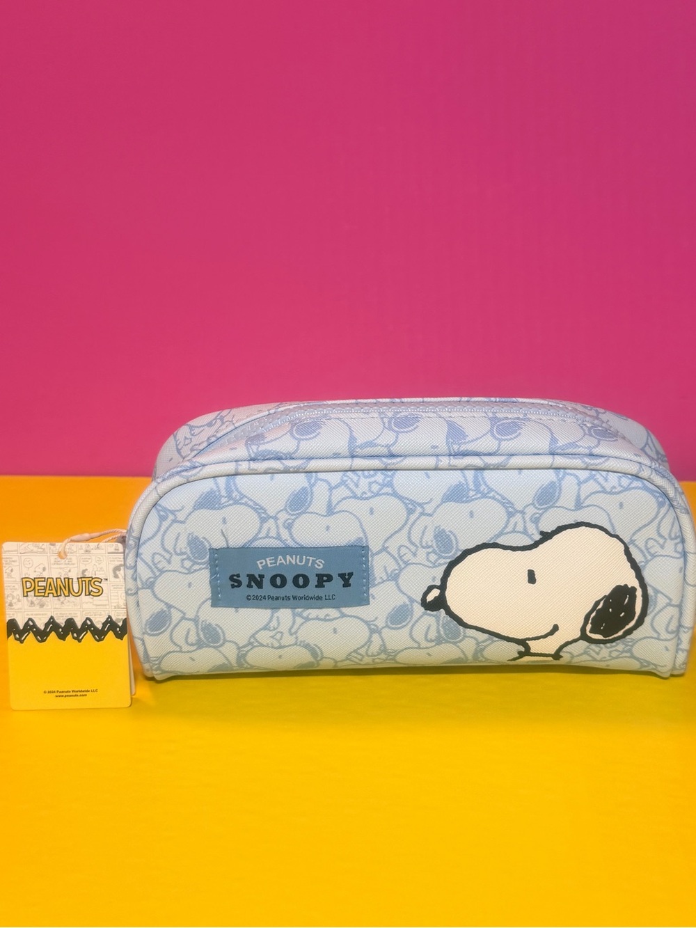 Peanuts Snoopy Light Blue Kids Pencil Case